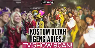 Geng Aries kembali merayakan pesta ulang tahun mereka dengan konsep yang seru dan meriah. Di tahun ini Vidi Aldiano, BCL, Yuki Kato, dan Ranggaz Laksmana memilih tema busana yang ikonik dari TV Show tahun 90-an. Simak selengkapnya dalam Fimela Update berikut!&nbsp; #fimelaupdate #fimelahariini #fmlmmd