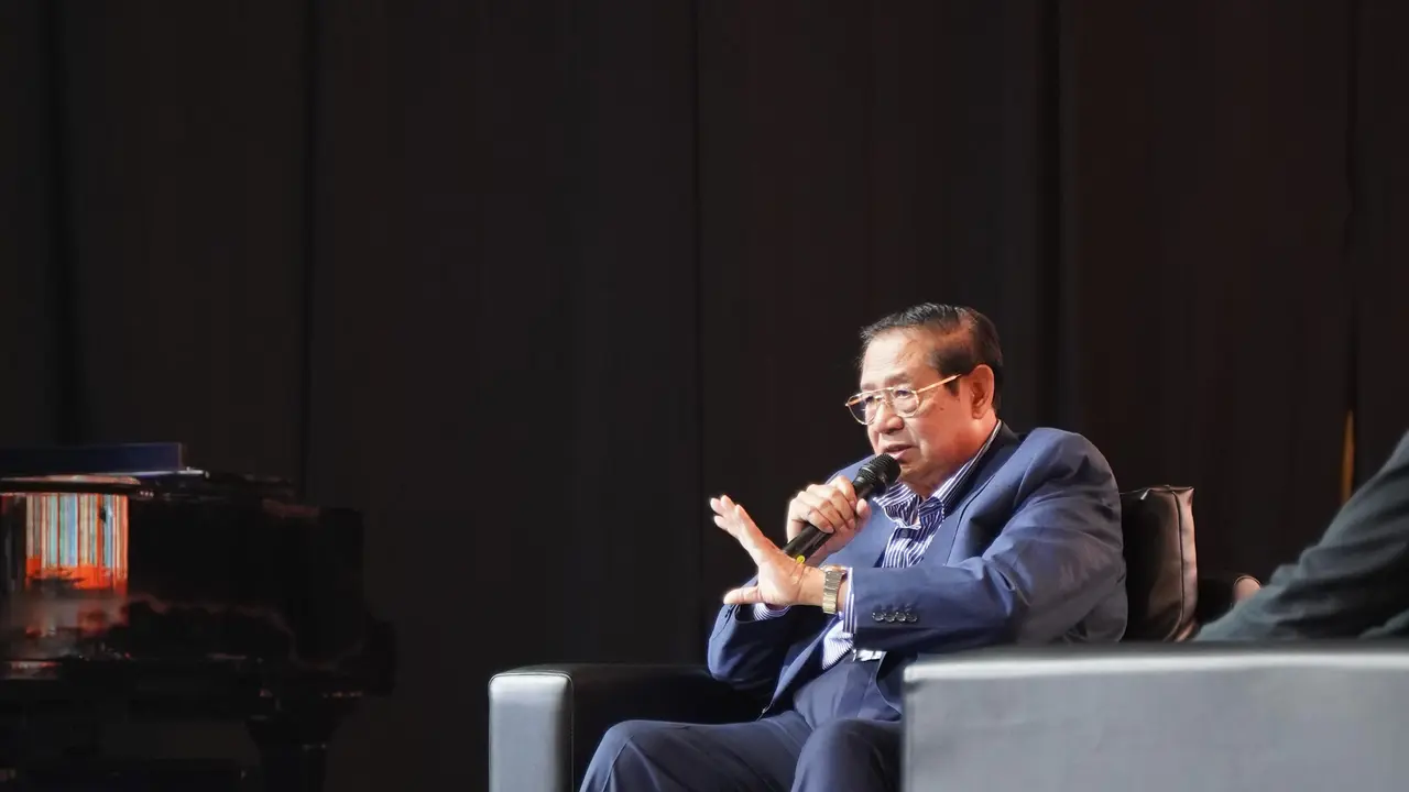 SBY tampil dalam Endgame Town Hall. (Liputan6.com/ ist)