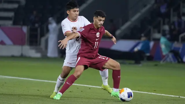 Timnas Qatar U-23 Vs Timnas Indonesia U-23 di Piala Asia U-23 2024.