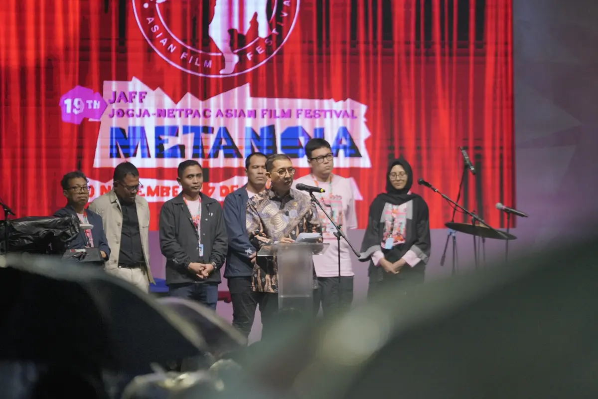 Menteri Kebudayaan Fadli Zon membukan acara Jogja-NETPAC Asian Film Festival (JAFF) yang akan berlangsung mulai 30 November sampai 7 Desember 2024.