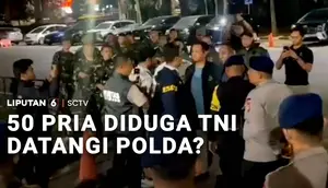 50 Pria Diduga TNI Datangi Polda?
