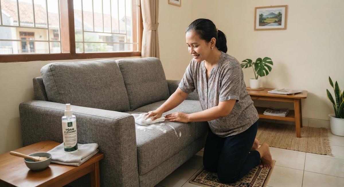 Cara Membersihkan Sofa Kain tanpa Membuatnya Lembap Terlalu Lama, Perhatikan Pengeringan