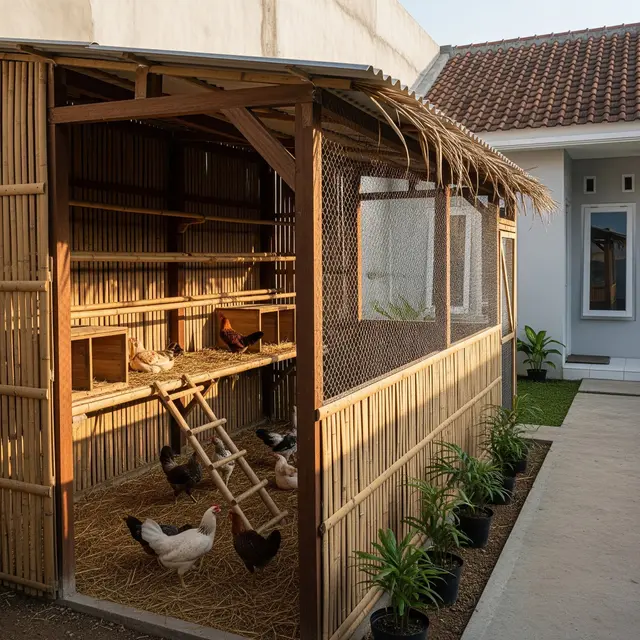 9 Desain Kandang Ayam Umbaran di Rumah