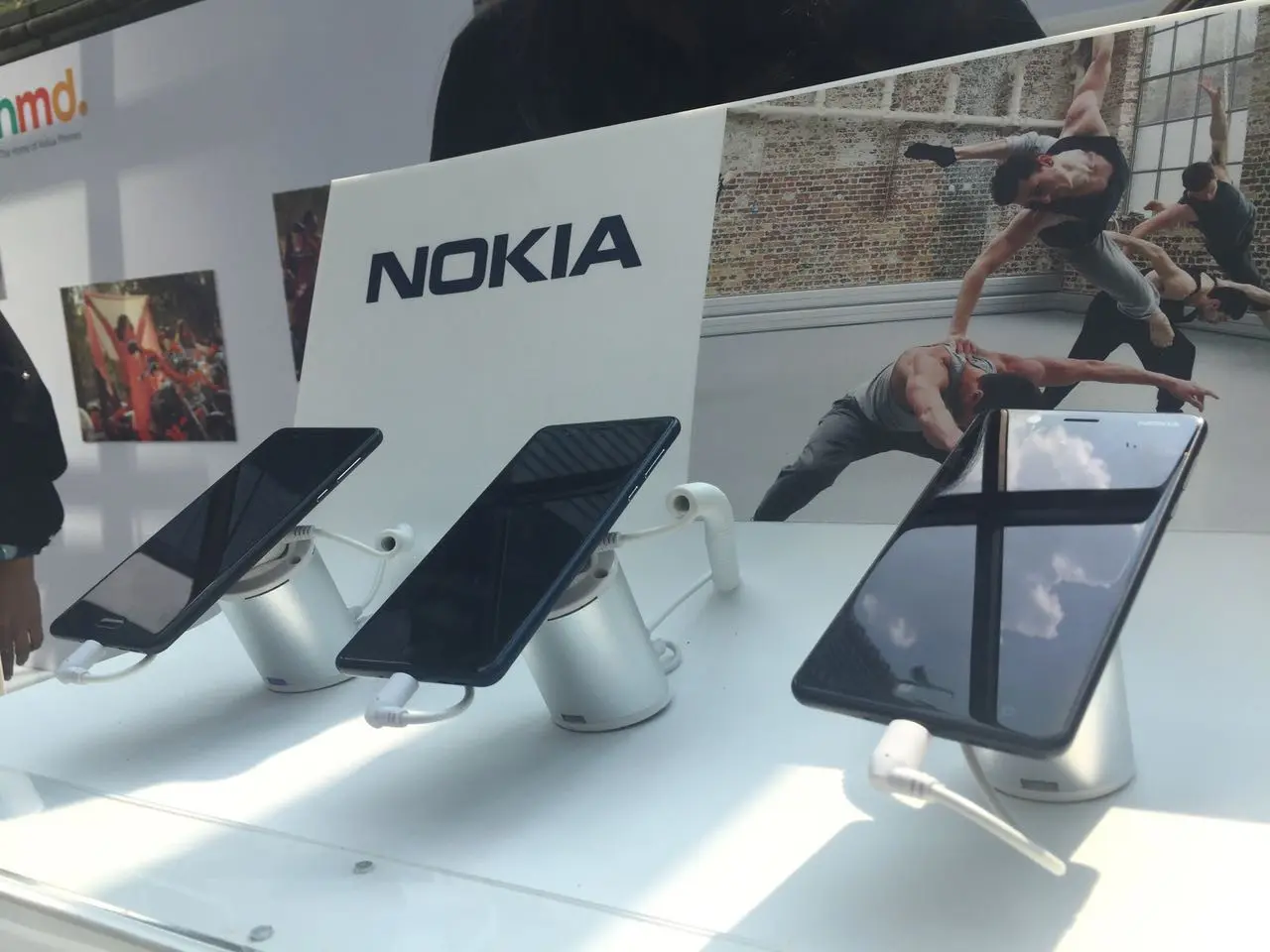 Deretan smartphone terbaru Nokia, yakni Nokia 3, 5, dan 6. (Liputan6.com/Jeko Iqbal Reza)