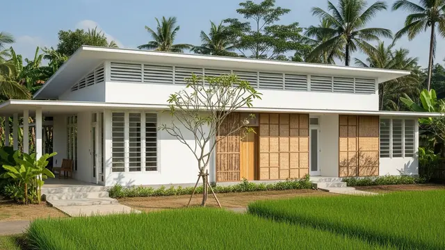 Rumah Minimalis Cat Putih yang Tampak Bersih dan Jadi Tren di 2026 Model Bio Climate