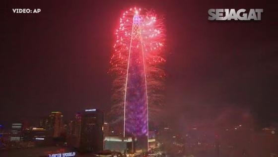 SEJAGAT: Pesta Kembang Api di Gedung Pencakar Langit Korea Selatan