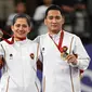 Atlet Indonesia di Paralimpiade 2024 tak henti ukir prestasi. Ganda campuran bulu tangkis, Hikmat Ramdani dan Leani Ratri Oktila raih medali emas pertama. (Foto: NPC Indonesia dari Instagram @jokowi)