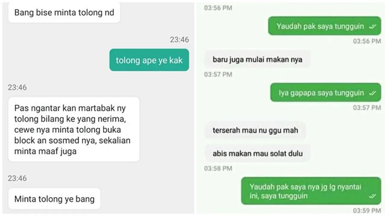 8 Chat Driver Ojol dan Pelanggan Ini Bak Teman Dekat, Akrab Banget