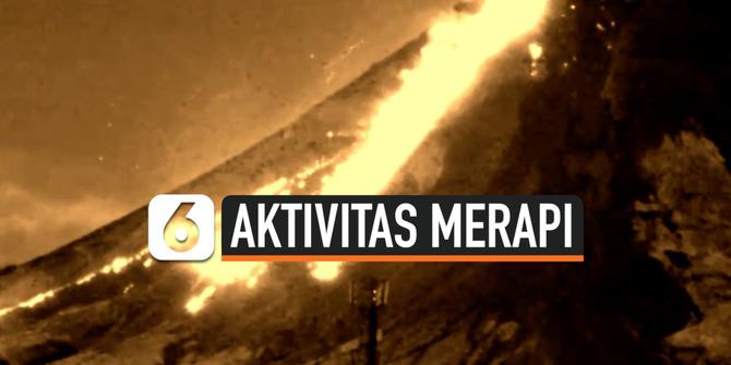 VIDEO: Detik-detik Luncuran Lava dari Kawah Merapi
