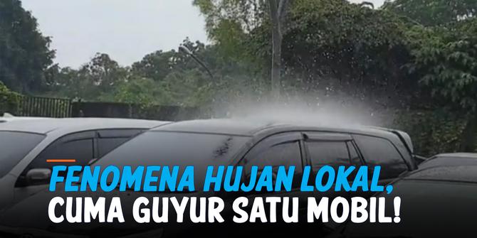 VIDEO: Heboh! Fenomena Hujan di Bekasi Hanya Guyur Satu Mobil