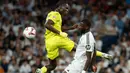 Menjamu Villarreal di di stadion Santiago Bernabeu, Real Madrid tampil dominan sejak awal laga. (OSCAR DEL POZO/AFP)