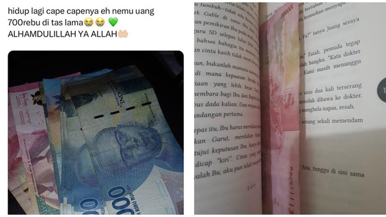 6 Potret Nemu Uang Kaget di Tempat Tak Pernah Terpikirkan Ini Bikin Senang