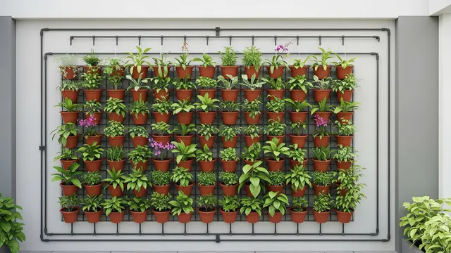 Kebun Mini Vertical Garden dengan Irigasi Otomatis Murah Meriah