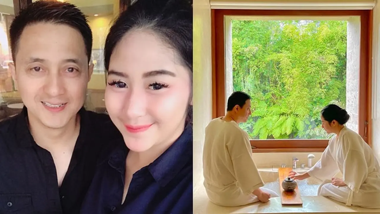 6 Momen Kompak Ricky Subagja Pakai Baju Senada Bareng Istri yang Terpaut 26 Tahun