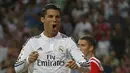 Ekspresi pelatih Real Madrid, Carlo Ancelotti, saat menjamu Athletic Bilbao di Stadion Santiago Bernabeu, (6/10/2014). Real Madrid unggul telak 5-0 atas Athletic Bilbao. (REUTERS/Sergio Perez)