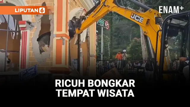 VIDEO: Ricuh Ratusan Warga Geruduk Tempat Wisata Hibisc Fantasy yang Dianggap Jadi Penyebab Banjir