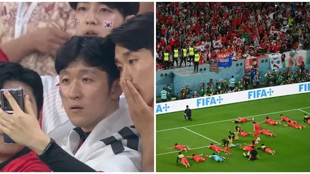 Haru Bahagia, Momen Skuad Korsel Nobar Uruguay Vs Ghana Usai Pertandingan Ini Viral