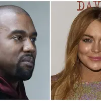 Kanye West dan Lindsay Lohan (Bintang/EPA)
