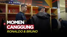 Berita Video, Momen Awkward Cristiano Ronaldo Saat Bertemu Bruno Fernandes di Ruang Ganti Timnas Portugal pada Senin (14/11/2022)