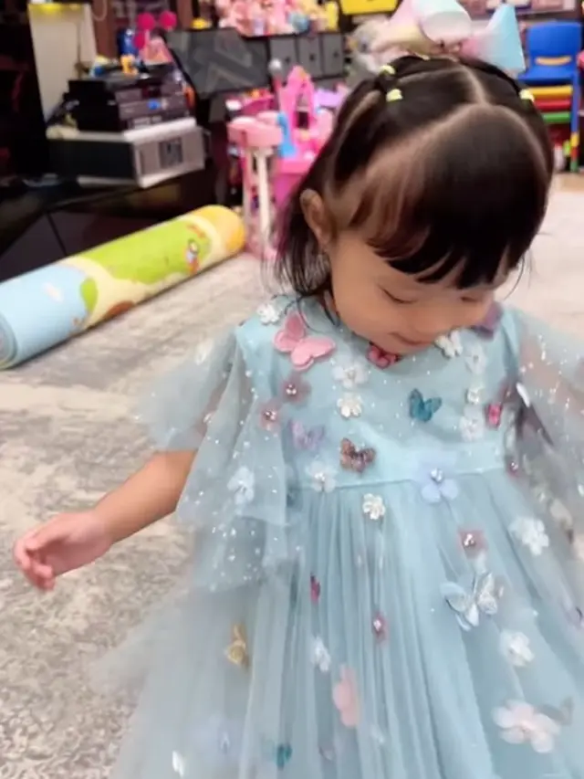 Ameena di ultah Ashanty (Instagram/aurelie.hermansyah)