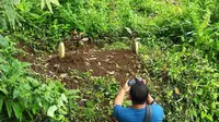Makam misterius di tengah hutan Mojokerto (Liputan6.com/Istimewa)