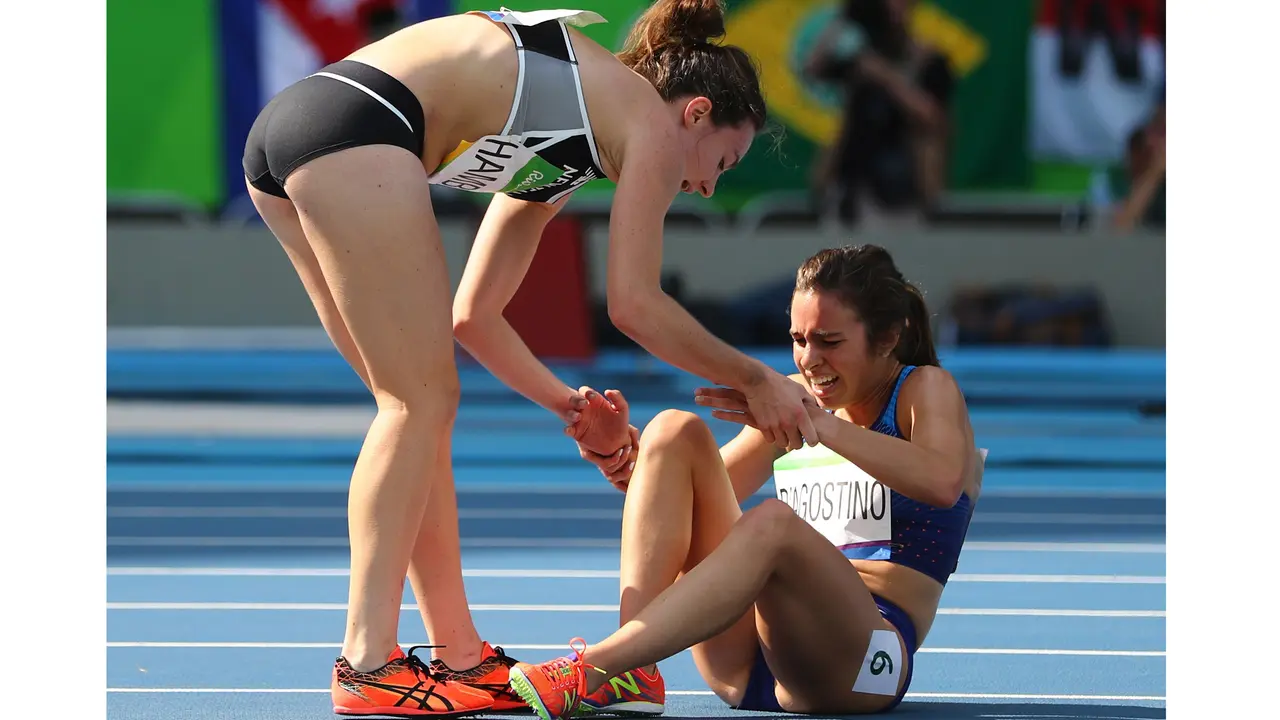 Semangat Olimpiade Lewat Aksi Pelari Nikki Hamblin dan Abbey D'Agostino