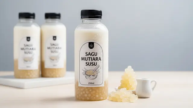 Ide Jualan Sagu Mutiara dengan Modal Kecil tapi Untung Banyak Sagu Mutiara Susu dalam Botol
