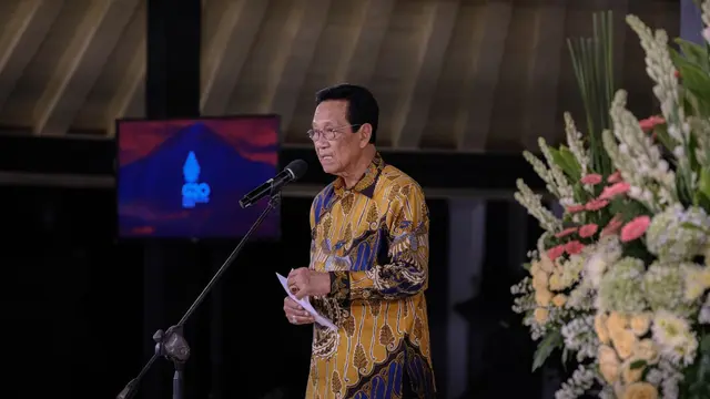 Delegasi Pertemuan ke-3 Sherpa G20 di Yogyakarta, dijamu dalam sebuah acara Welcoming Reception oleh Sri Sultan Hamengku Buwono X di Keraton Yogyakarta. (Dok ekon.go.id)