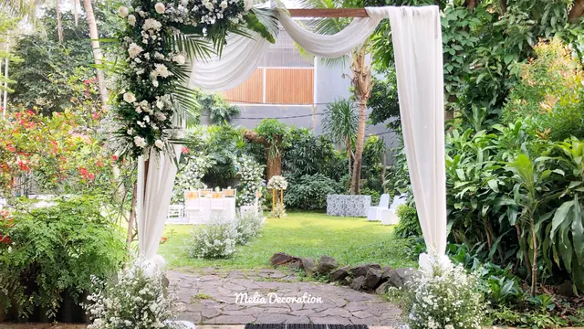 Paula Meliana bersama Melia Decoration menawarkan konsep pernikahan outdoor dengan protokol kesehatan.