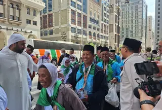 Ribuan Calon Jamaah Haji Sudah Tiba di Madinah. (Foto: Bakom RI)
