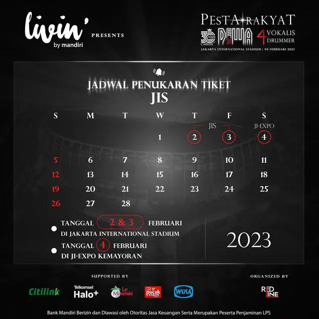Jelang Konser Pesta Rakyat 30 Years of Careers Dewa 19, Simak Informasi ...