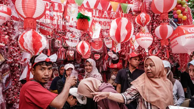Sepekan Jelang Peringatan HUT RI ke-79, Penjualan Pernak-pernik Kemerdekaan Laris Manis