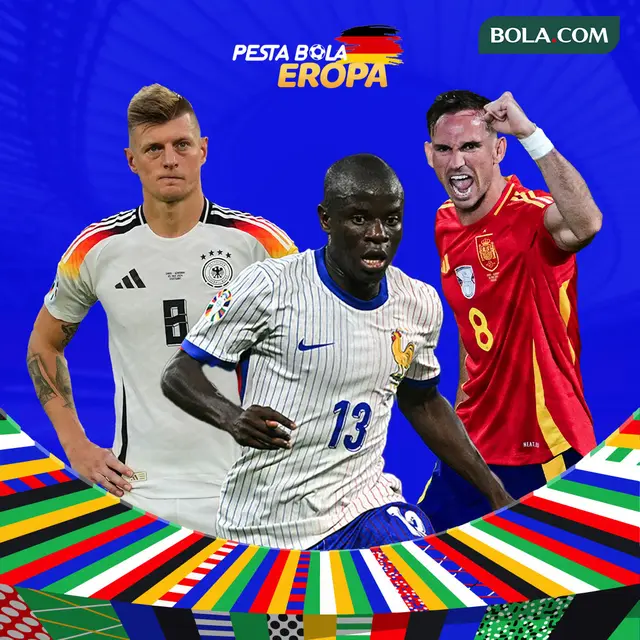 Euro 2024 - Toni Kroos, N'Golo Kante, Rabian Ruiz
