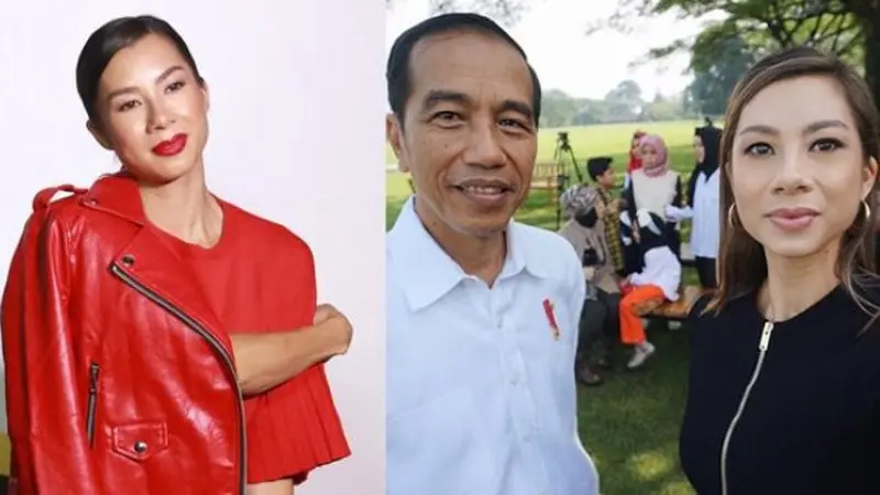 Jennifer Bachdim dan Jokowi © Istimewa