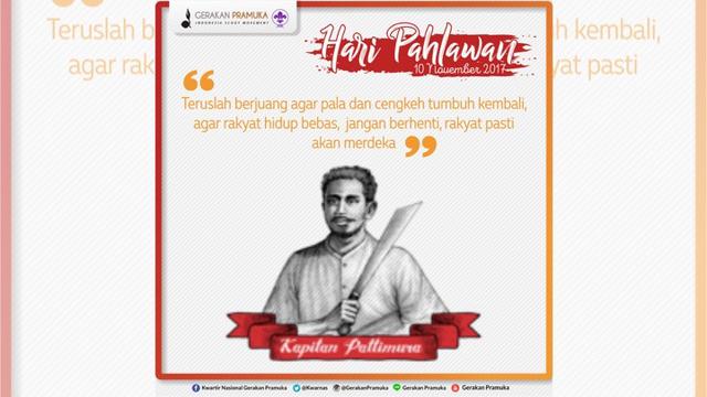 Karya Gambar Poster Tema Hari Pahlawan Yang Mudah Dicontoh 