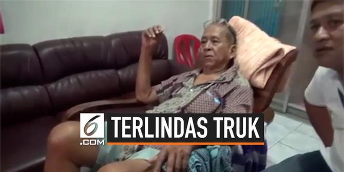 VIDEO: Ajaib, Pria Selamat Setelah Terlindas Truk