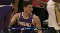 Berita video game recap NBA 2017-2018 antara New Orleans Pelicans melawan Phoenix Suns dengan skor 125-116.