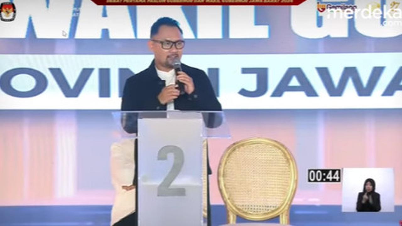 Momen Cawagub Ronald Surapradja Dikasih Obat Rahasia Sebelum Debat