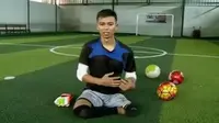 Eman Sulaeman terpilih sebagai penjaga gawang terbaik dalam ajang sepak bola World Cup Homeless di Glasgow, Skotlandia, Juli 2016. (Liputan 6SCTV)