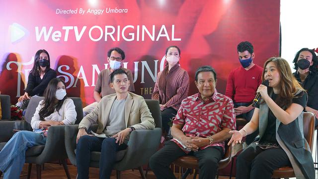 Jessica Mila menghadiri konferensi pers Tersanjung The Series di Jakarta, baru-baru ini.