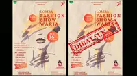 Selebaran Lomba Fashion Show Waria di Maros (Liputan6.com/Fauzan)