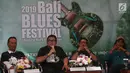 Managing Director The Nusa Dua I Gusti Ngurah Ardita (kedua kiri) memberi keterangan pers "Road to Bali Blues Festival 2019", Jakarta, Rabu (10/7/2019). Bali Blues Festival 2019 juga akan menampilkan Endah N Rhesa, Nosstress ft Made Mawut serta Blues Community. (Liputan6.com/JohanTallo)