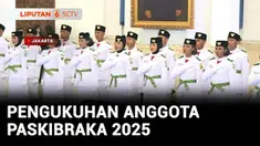 Pada Sabtu sore, Menteri Sekretaris Negara, Prasetyo Hadi mengukuhkan 76 anggota Paskibraka 2025 di Istana Negara, Jakarta. Pengukuhan ini dihadiri Presiden ke-5 RI, Megawati Soekarnoputri.