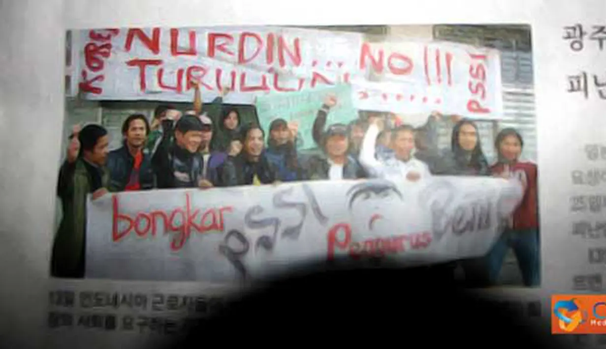 Foto demo Gwangju Community disalah satu media Korea Selatan.