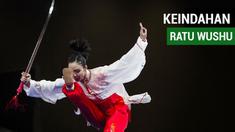 Berita video keindahan gerakan Lindswell Kwok menghantarkannya meraih medali emas kedua Indonesia pada nomor Taijiquan di JIExpo, Kemayoran Jakarta, Senin (20/8/2018).