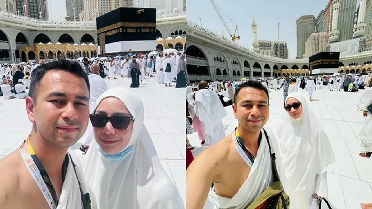 Jalani Ibadah Haji, Ini 7 Potret Raffi Ahmad dan Nagita Slavina di Depan Kabah