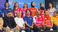 Konferensi Pers Proliga 2026 di Studio Lantai 8 SCTV Tower, Senayan City hari Senin (22/12/2025). (Hendry Wibowo/Bola.com)