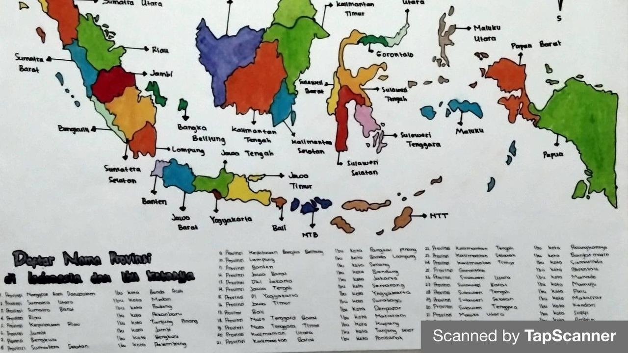 Peta Indonesia Lengkap dengan Nama