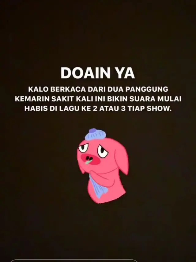 Nino RAN kehabisan suara saat manggung.