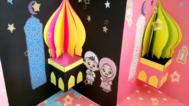 Kartu Ucapan Idul Fitri Pop Up